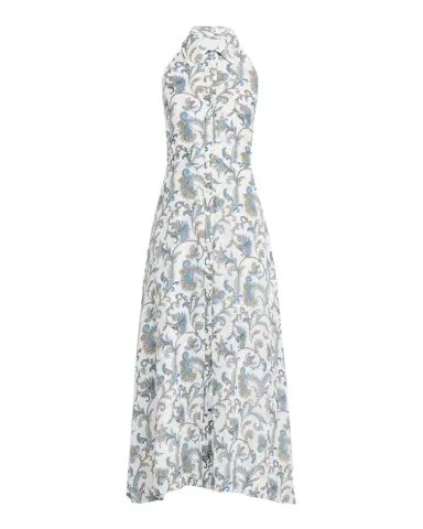 Veronica Beard Mackey Printed Ramie Maxi Dress | Thumbnail 1