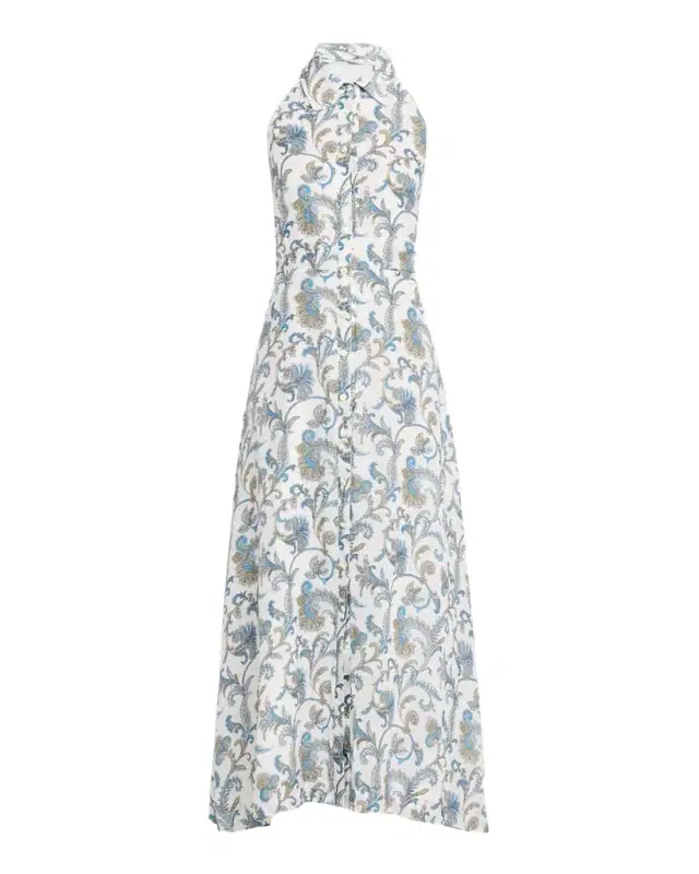 Mackey Printed Ramie Maxi Dress