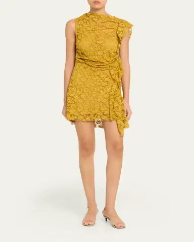 A.L.C. Astra Lace Ruffle Mini Dress | Thumbnail 2 A.L.C. Astra Lace Ruffle Mini Dress | Thumbnail 2