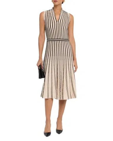 Misook Sleeveless Pleated Knit Midi Dress | Thumbnail 1 Misook Sleeveless Pleated Knit Midi Dress | Thumbnail 1