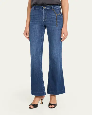 Kobi Halperin Keren Flare-Leg Denim Pants | Thumbnail 4