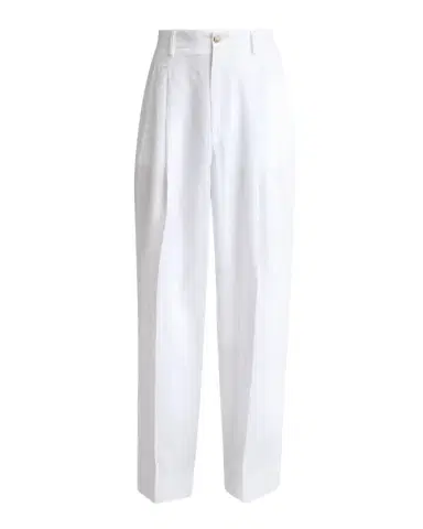Dolce & Gabbana Men's Linen Wide-Leg Pleated Trousers | Thumbnail 1