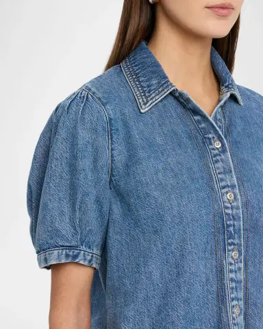 Rag & Bone Taylor Ultra-Featherweight Denim Blouse | Thumbnail 5