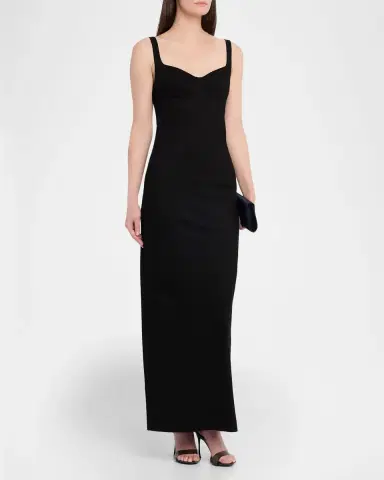 Simkhai Cabot Sculpted Scuba Maxi Dress | Thumbnail 4 Simkhai Cabot Sculpted Scuba Maxi Dress | Thumbnail 4