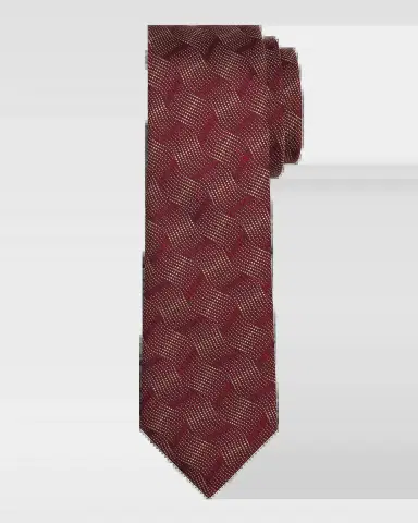 Emporio Armani Men's Wave Jacquard Silk Tie | Thumbnail 2
