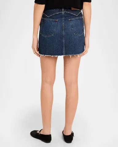 MOUSSY VINTAGE Duxbury Western Denim Mini Skirt | Thumbnail 3 MOUSSY VINTAGE Duxbury Western Denim Mini Skirt | Thumbnail 3