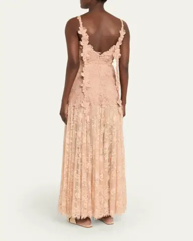 Kobi Halperin Ana Sleeveless Square-Neck Lace Maxi Dress | Thumbnail 3 Kobi Halperin Ana Sleeveless Square-Neck Lace Maxi Dress | Thumbnail 3