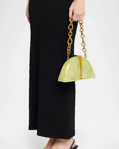 Cult Gaia Laguna Acrylic Half-Moon Clutch Bag | Thumbnail 2