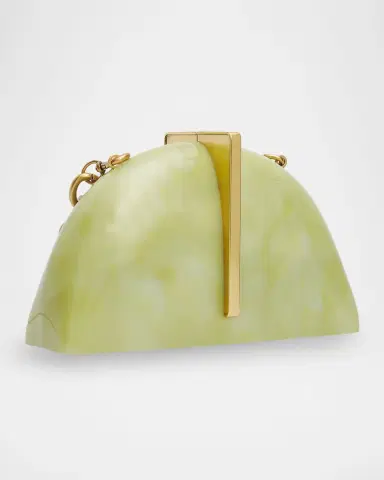 Cult Gaia Laguna Acrylic Half-Moon Clutch Bag | Thumbnail 3