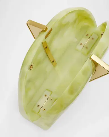 Cult Gaia Laguna Acrylic Half-Moon Clutch Bag | Thumbnail 4