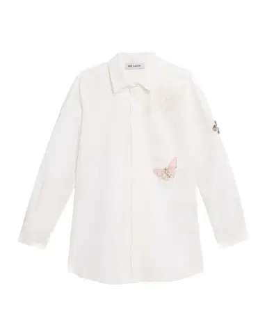 Dice Kayek Embroidered Butterfly Cotton Poplin Top | Thumbnail 1 Dice Kayek Embroidered Butterfly Cotton Poplin Top | Thumbnail 1