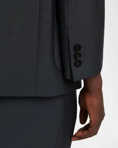 Versace Men's Single-Breasted Wool Formal Jacket | Thumbnail 8