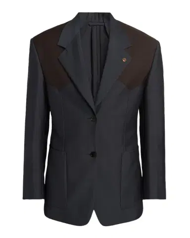 Versace Men's Single-Breasted Wool Formal Jacket | Thumbnail 1