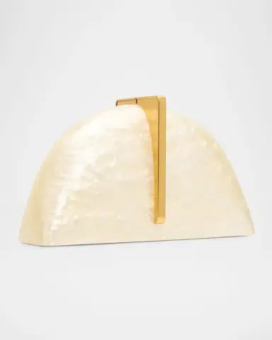 Cult Gaia Laguna Acrylic Half-Moon Clutch Bag | Thumbnail 3