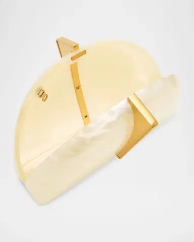 Cult Gaia Laguna Acrylic Half-Moon Clutch Bag | Thumbnail 4