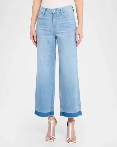 Kobi Halperin Rafaella Washed Denim Wide-Leg Cropped Jeans | Thumbnail 4 Kobi Halperin Rafaella Washed Denim Wide-Leg Cropped Jeans | Thumbnail 4