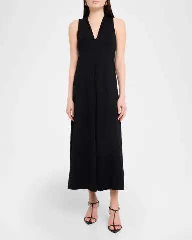 MAJESTIC FILATURES Sleeveless Suprima Cotton Midi Dress | Thumbnail 2 MAJESTIC FILATURES Sleeveless Suprima Cotton Midi Dress | Thumbnail 2