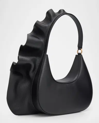 Cult Gaia Zoella Ruffle Leather Shoulder Bag | Thumbnail 3 Cult Gaia Zoella Ruffle Leather Shoulder Bag | Thumbnail 3