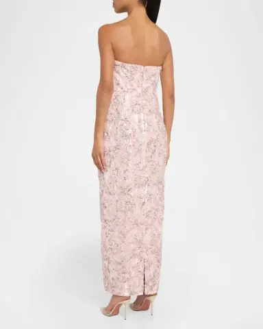 Milly Jasmine Strapless Beaded Column Gown | Thumbnail 3