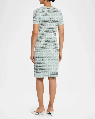 Misook Plaid Textured Knit Dress | Thumbnail 2