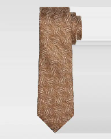 Emporio Armani Men's Wave Jacquard Silk Tie | Thumbnail 2 Emporio Armani Men's Wave Jacquard Silk Tie | Thumbnail 2