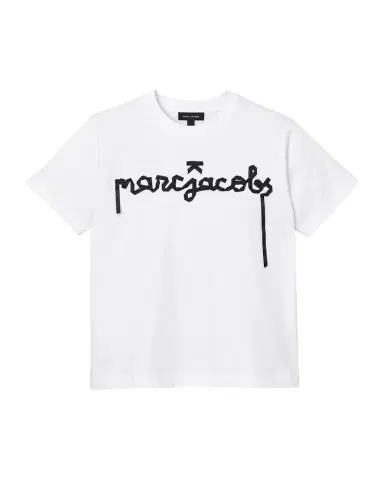 Marc Jacobs Ribbon Logo Oversized Tee | Thumbnail 1 Marc Jacobs Ribbon Logo Oversized Tee | Thumbnail 1
