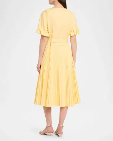 Kobi Halperin Loretta Cotton-Blend Tie-Waist Shirtdress | Thumbnail 2