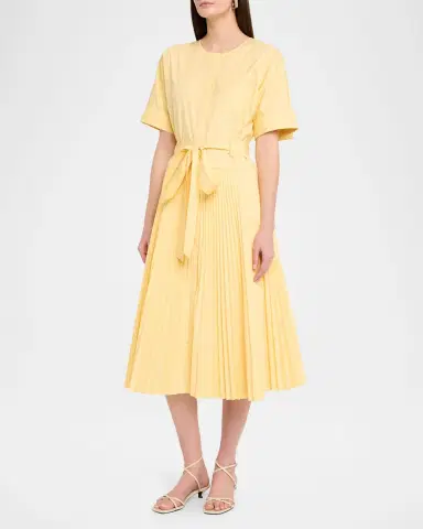 Kobi Halperin Loretta Cotton-Blend Tie-Waist Shirtdress | Thumbnail 3