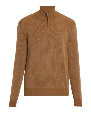 Brioni Men's Cashmere and Wool Quarter-Zip Sweater | Thumbnail 1 Brioni Men's Cashmere and Wool Quarter-Zip Sweater | Thumbnail 1