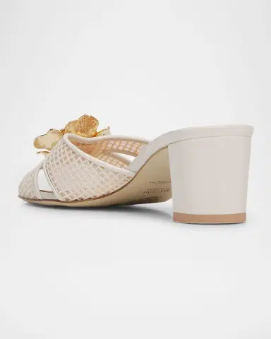 Malone Souliers 45mm Suri Square Mesh and Leather Sandals | Thumbnail 2 Malone Souliers 45mm Suri Square Mesh and Leather Sandals | Thumbnail 2