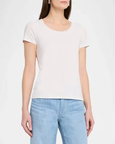 Kobi Halperin Ahava Cotton-Blend Scoopneck T-Shirt | Thumbnail 3 Kobi Halperin Ahava Cotton-Blend Scoopneck T-Shirt | Thumbnail 3