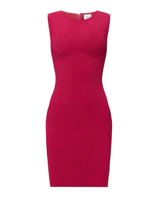 The Lark Pointelle-Stitch Mini Dress