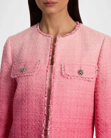 ALICE + OLIVIA Dumont Embellished Tweed Jacket | Thumbnail 5