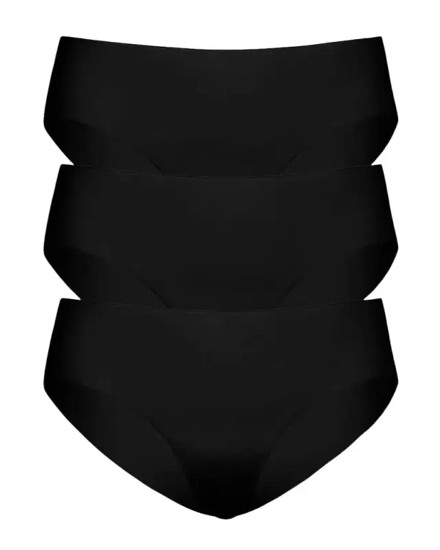 3-Pack Breathable Cotton Bikini Briefs