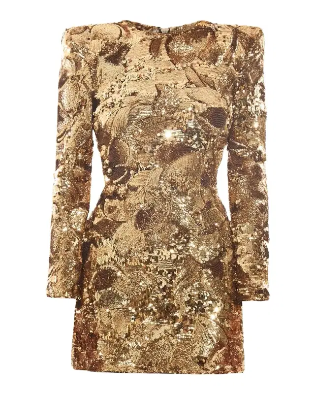 ZHIVAGO Florentine Sunset Sequined Mini Dress