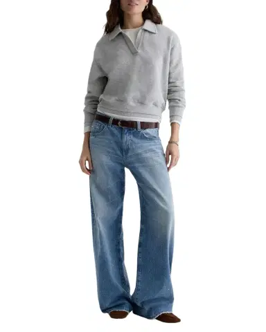 AG Jeans Adria Low-Rise Wide-Leg Jeans | Thumbnail 1 AG Jeans Adria Low-Rise Wide-Leg Jeans | Thumbnail 1