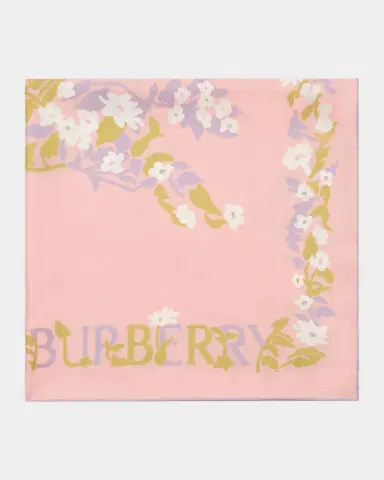 Burberry Floral EKD Silk Scarf | Thumbnail 4 Burberry Floral EKD Silk Scarf | Thumbnail 4