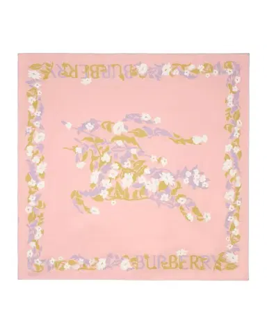 Burberry Floral EKD Silk Scarf | Thumbnail 1 Burberry Floral EKD Silk Scarf | Thumbnail 1