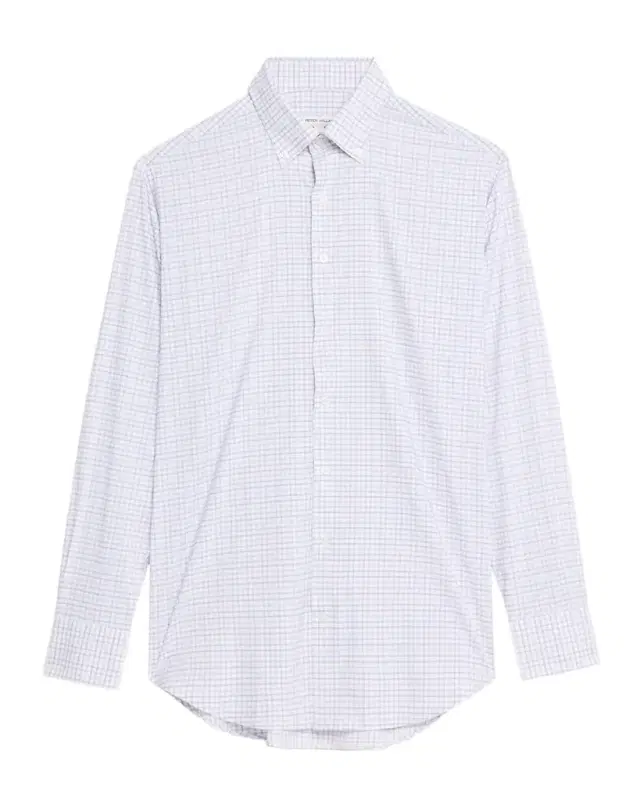 Peter Millar Men 's Rommel Performance Twill Plaid Sport Shirt