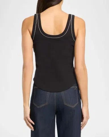 Cinq à Sept Quenta Rhinestone-Trim Tank Top | Thumbnail 3