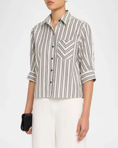 rag & bone Lucia Striped Cotton Poplin Shirt | Thumbnail 3 rag & bone Lucia Striped Cotton Poplin Shirt | Thumbnail 3
