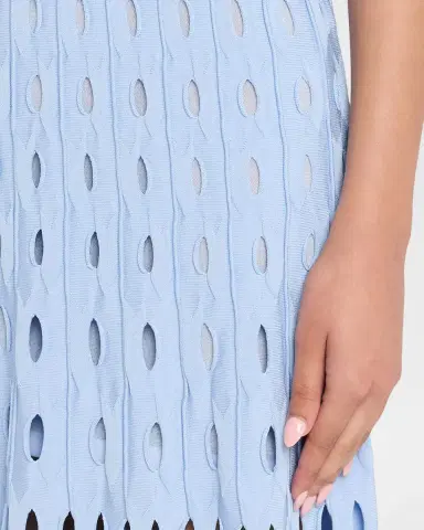SIMKHAI Christina Knit Twist-Front Midi Dress | Thumbnail 4 SIMKHAI Christina Knit Twist-Front Midi Dress | Thumbnail 4
