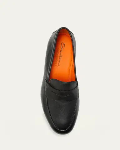 Santoni Men's Carlo Leather Penny Loafers | Thumbnail 9 Santoni Men's Carlo Leather Penny Loafers | Thumbnail 9