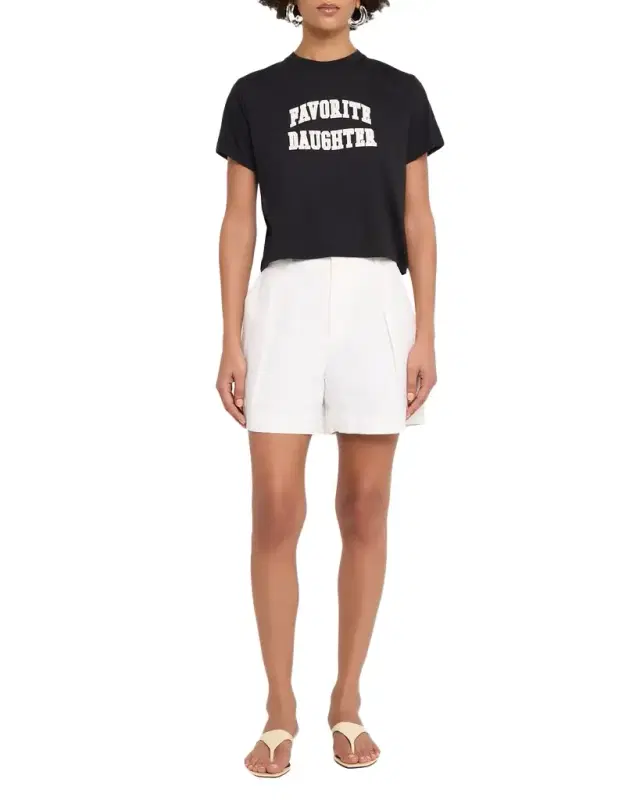 The Cropped Collegiate Short-Sleeve Tee