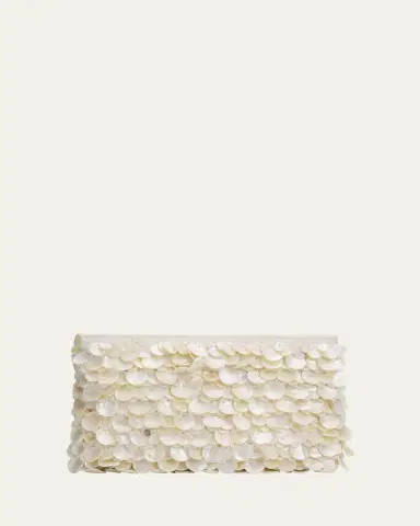 Simkhai Reese Seashell Leather Clutch Bag | Thumbnail 6 Simkhai Reese Seashell Leather Clutch Bag | Thumbnail 6