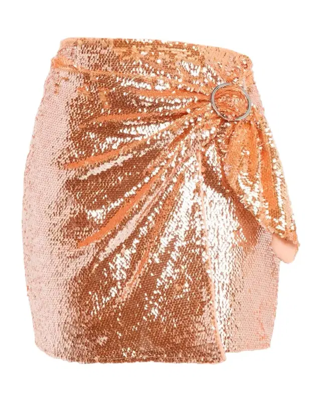 Dawson Sequined Sarong Mini Skirt