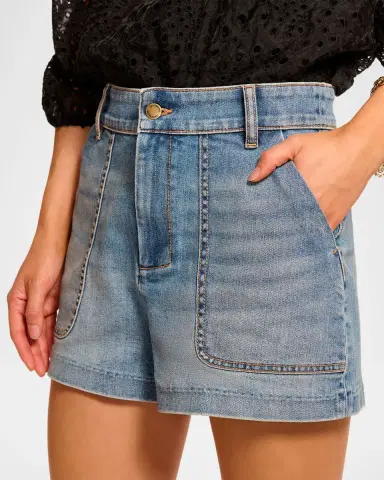 Ramy Brook Hilary High-Rise Denim Shorts | Thumbnail 5 Ramy Brook Hilary High-Rise Denim Shorts | Thumbnail 5