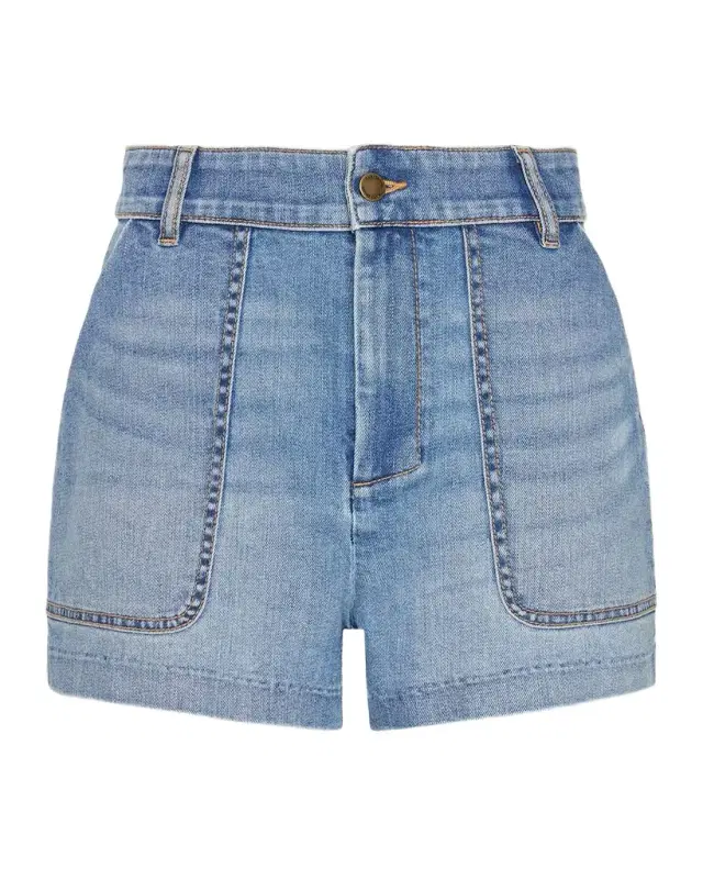 Ramy Brook Hilary High-Rise Denim Shorts
