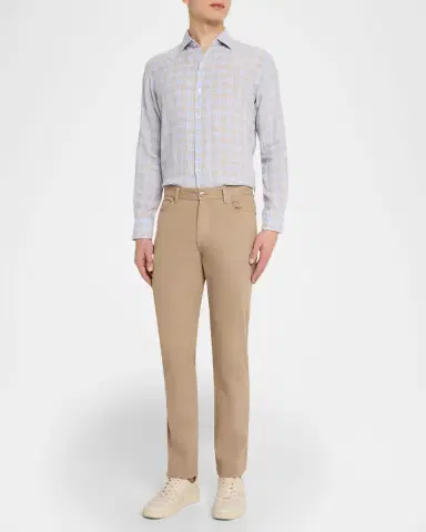 Peter Millar Men's Milo Linen Plaid Sport Shirt | Thumbnail 2 Peter Millar Men's Milo Linen Plaid Sport Shirt | Thumbnail 2