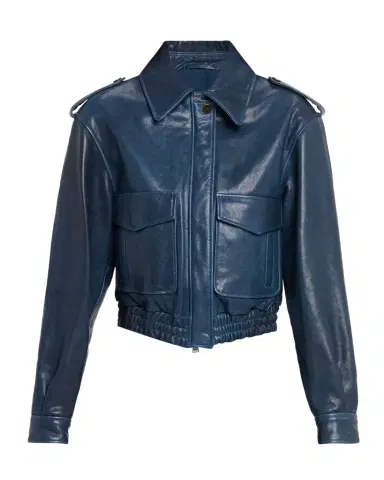 Simkhai Roland Cropped Leather Jacket | Thumbnail 1 Simkhai Roland Cropped Leather Jacket | Thumbnail 1